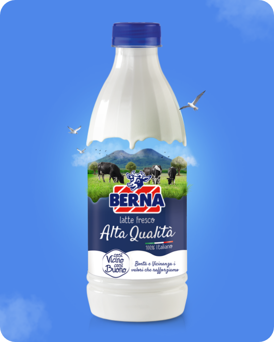 Latte Berna, gruppo Parmalat, contenuti food Ribrain