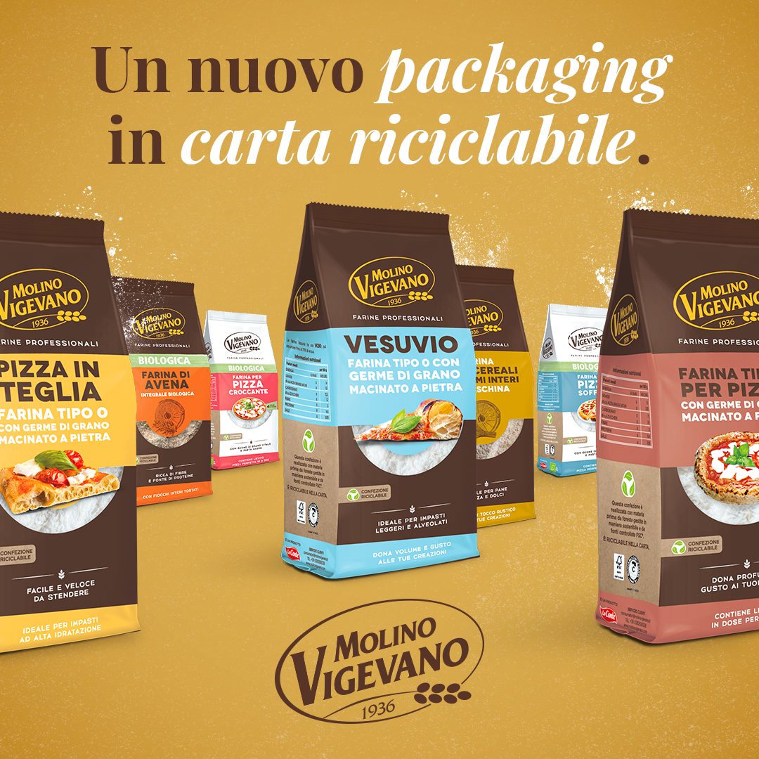 Packaging sostenibile Molino Vigevano